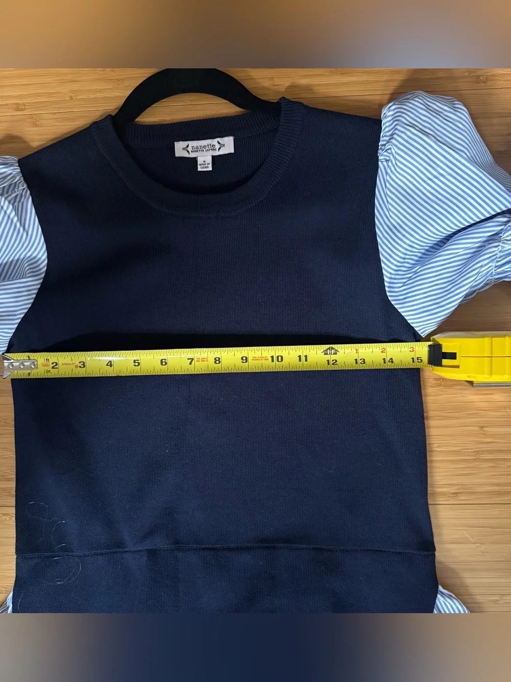 Nanette Lepore Navy Sweater Shirt